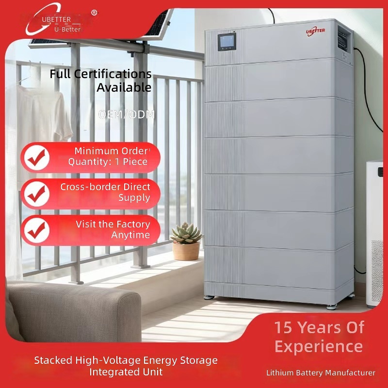 Solar Generator - High-voltage stacked household energy storage battery