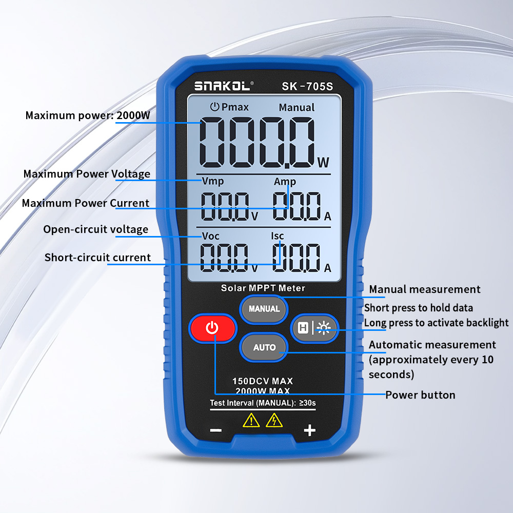 SNAKOL SK-705 Solar Panel Test - Energy Monitor Meter recension och pris