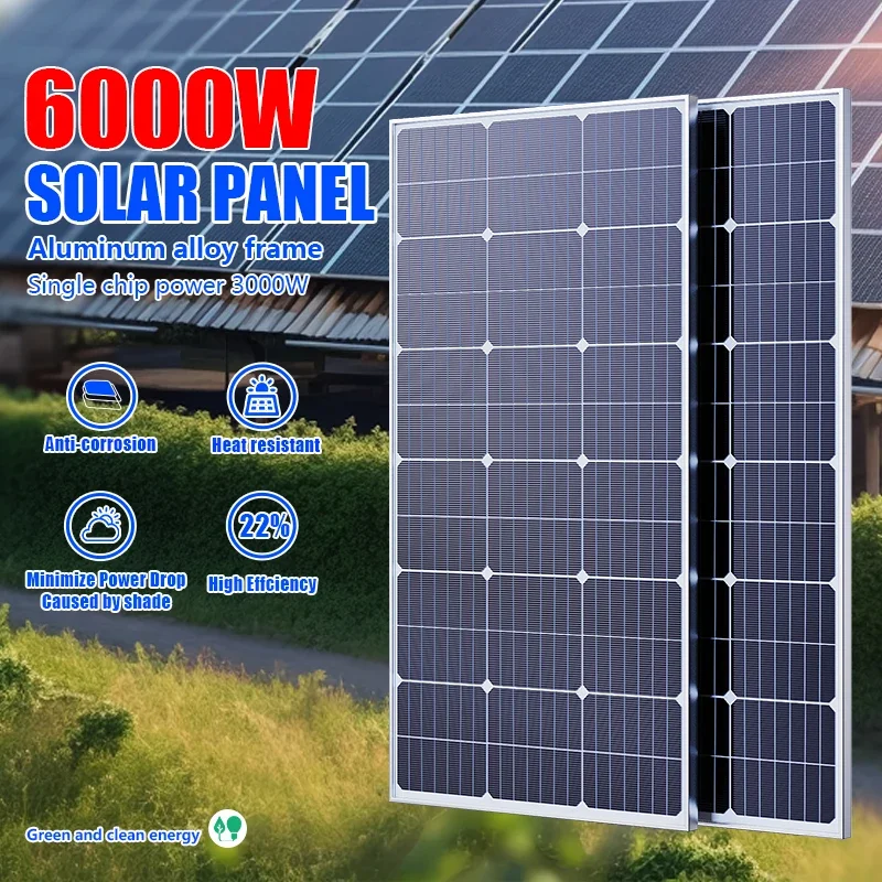 6000W/3000W High-Power Solar P - Solar Panel 200W recension och pris