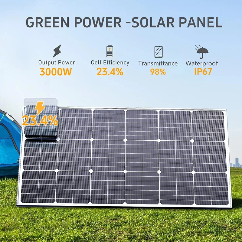 6000W/3000W High-Power Solar P - Solar Panel 200W recension och pris