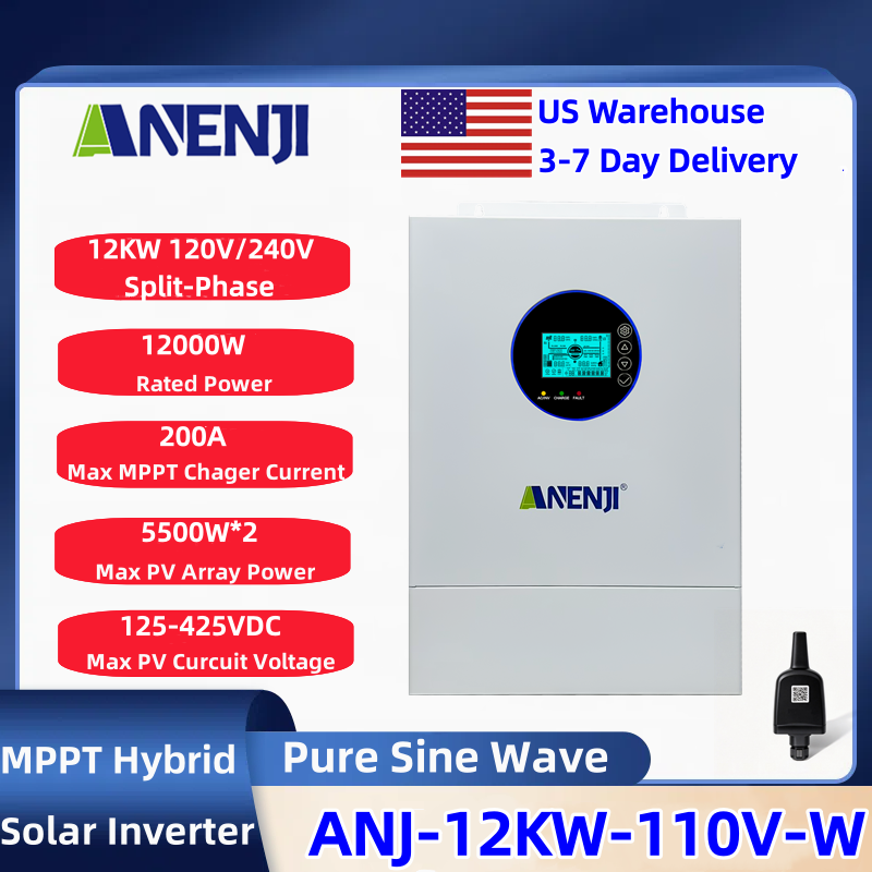 ANENJI Split-phase 120V/240V 1 - Charge Controller Solar recension och pris