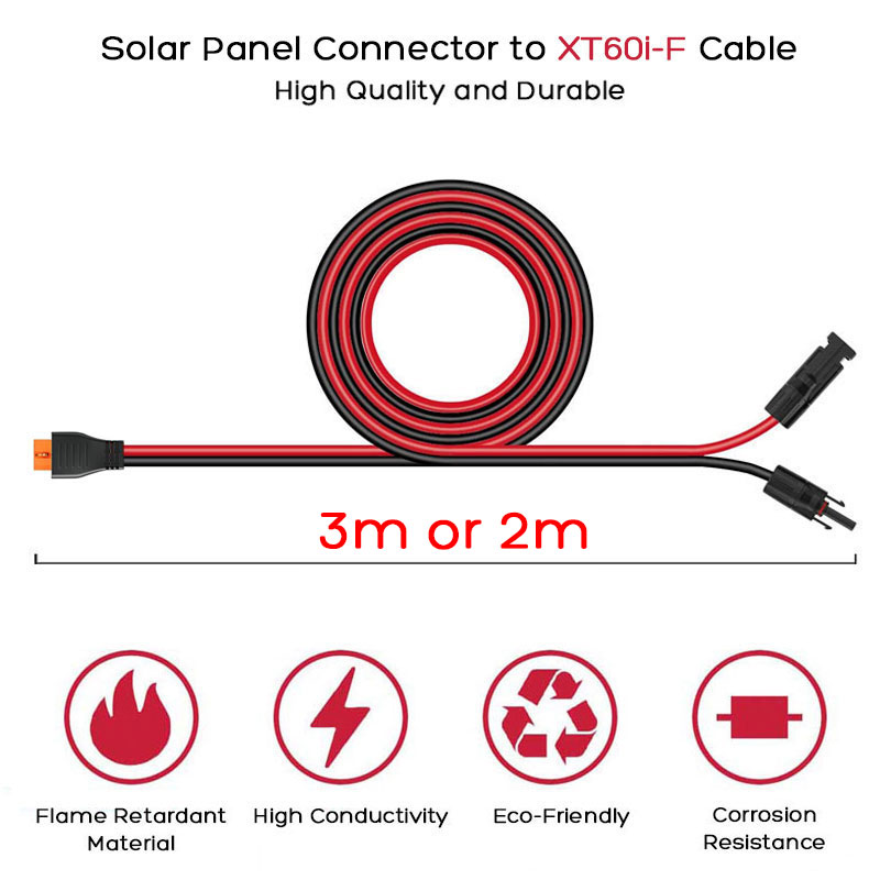 3m 2m Solar Panel to XT60i-F C - Solar Generator recension och pris