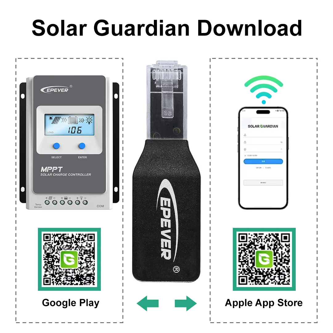 EPEVER WiFi 2.4G RJ45 D WIFI B - Charge Controller Solar recension och pris